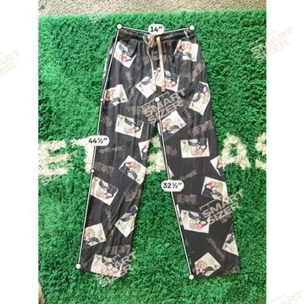 Jujutsu Kaisen Anime All Over Print Sleep Pants Black Mens Medium M Crunchyroll - Picture 2 of 6